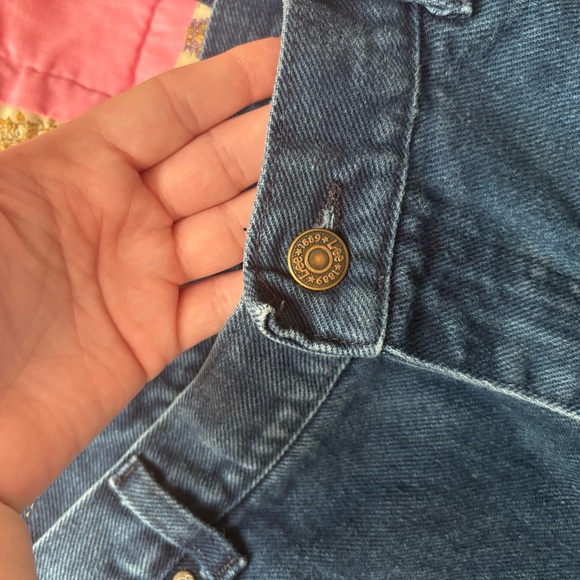 Vintage 80s Lee Overdyed Blue Highwaisted Mom Jeans 32” Waist - Picture 8 of 9